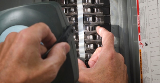 adjusting electrical panel